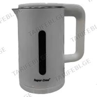 ელექტრო ჩაიდანი SUPER CREST SCT-4016 (2 L, 2000 W) GRAY