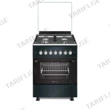 ALNEO 6070TS ANTRASIT FAN ანტრაციტისფერი კომბინირებული გაზქურა