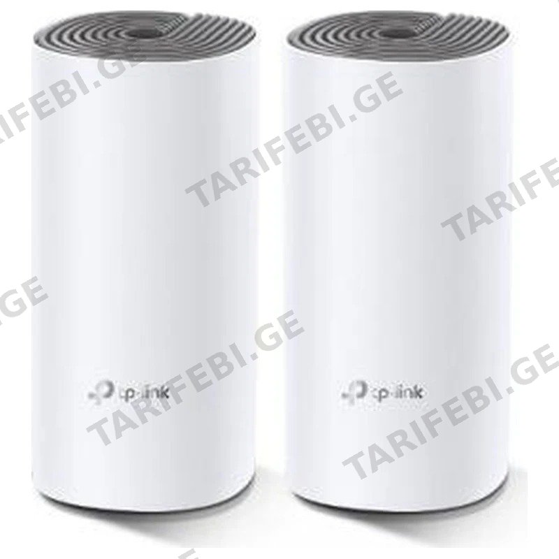 MESH WI-FI სისტემა TP-LINK DECO E4 (2-PACK) AC1200 WHOLE HOME