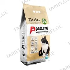 კატის ქვიშა Petsand 10ლ უსუნო