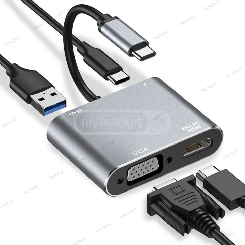 Type-C to HDMI / VGA / Type-C / USB3.0