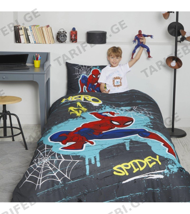 თეთრეულის ნაკრები SPIDERMAN 1-საწ. ფერი GRI მწარ. OZDILEK