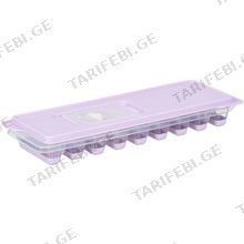 ყინულის ფორმა ARDESTO AR1102LP ICE TRAY WITH LID FRESH STICK, 27Х9.5Х3.8CM, SILICONE, PLASTIC, LILAC