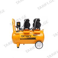 (800W/50ლ) უზეთო ჰაერის კომპრესორი 2 ცილინდრით DINGQI