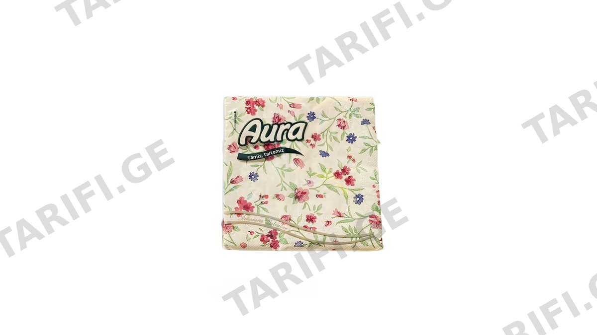 AURA ხელსახოცი ფერადი 33X33-20ც