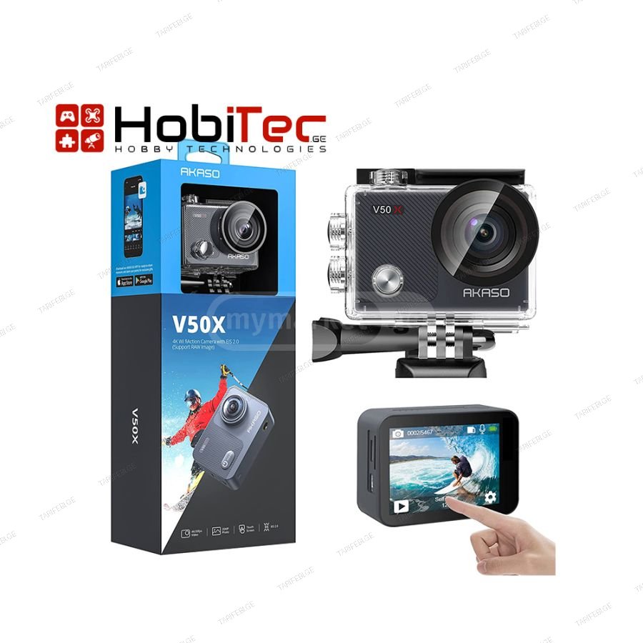 ვიდეოკამერა AKASO V50X 4K30fps WiFi Action Camera