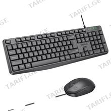 MeeTion C235 USB Wired Office Combo კლავიატურა კომბო ნაცრისფერი