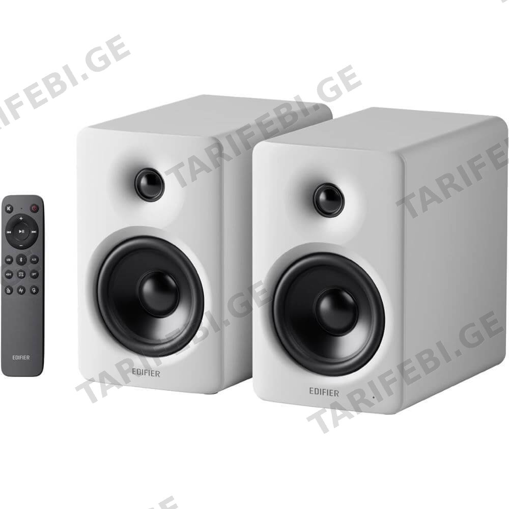 დინამიკი Edifier M90, 100W, HDMI eARC, Optical, Type-C, AUX, Bluetooth, Compact Active Speaker, White