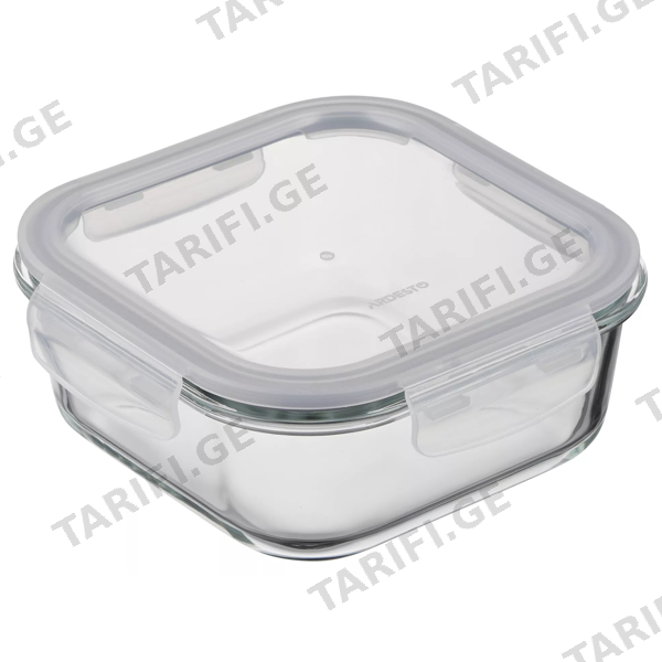კონტეინერი ARDESTO AR1250BSQ GEMINI, 0.5L, FOOD STORAGE CONTAINER, TRANSPARENT