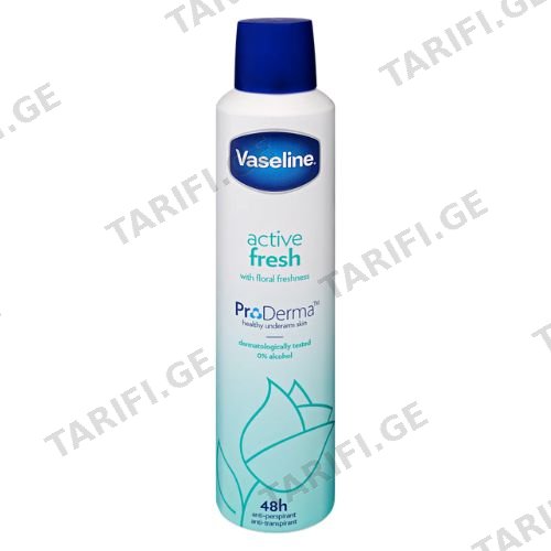 ვაზელინი - დეოდორანტი სპრეი Active Fresh 250მლ 0782