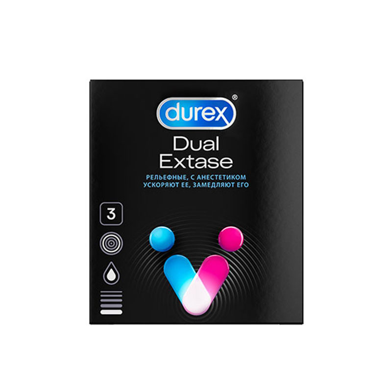 დურექსი პრეზერვატივი Dual Extase#3