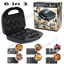 SOKANY SK-908 მულტიფუნქციური სენდვიჩის აპარატი 6-1 ში