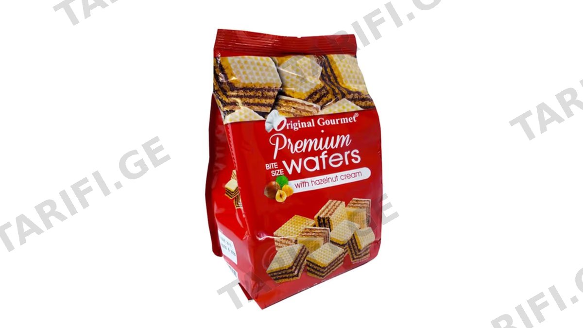 ვაფლი/Original Gourmet თხილით/200 გრ.