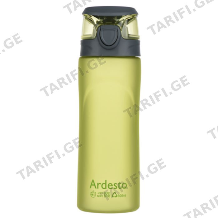 ბოთლი ARDESTO BOTTLE 500 ML, GREEN, PLASTIC