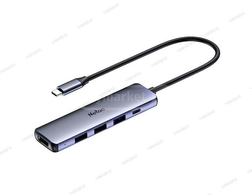 Netac USB-C , HDMI , Hub, Gray USB HUB WF13