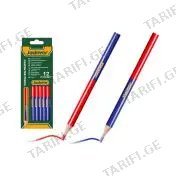 სადურგლო ფანქარი 12Pcs/Set (ლურჯი/წითელი) JDMQ2512 JADEVER