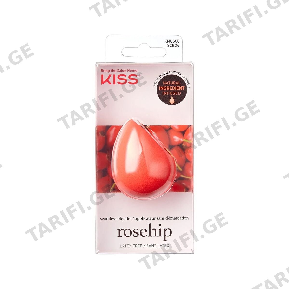 ღრუბელი მაკიაჟის Rosehip 9068 ქისი - Kiss