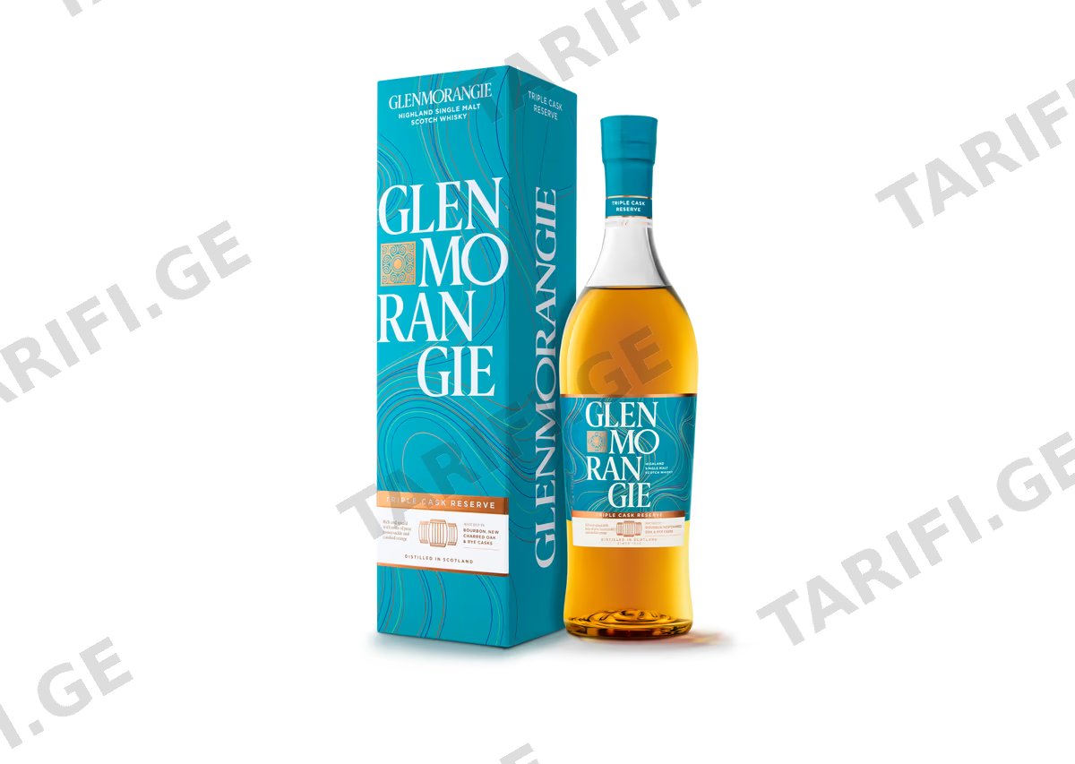 ერთალაოიანი შოტლანდიური ვისკი Glenmorangie Triple Cask Reserve - 0.7L