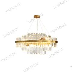ჭაღი LED 120W HX-D383 ოქროსფერი