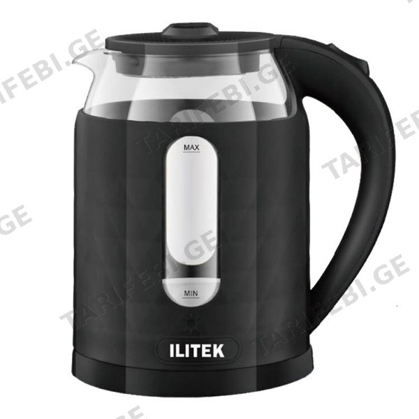 ელექტრო ჩაიდანი Ilitek IL 1016, 1500W, 1.8L, Electric Kettle, Black