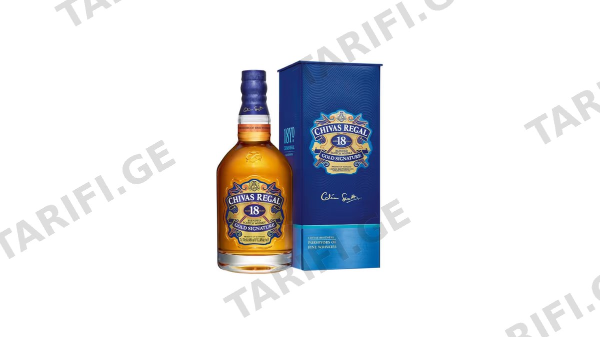 CHIVAS REGAL ვისკი 40 % 18წ-0.7ლ