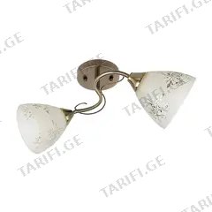ჭაღი Bella Mita 2 E27 6105/2 WH+FG თეთრი ოქროსფერი