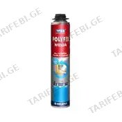 ქაფი "ტიტანი" პროფ. POLYFIX MEGA პისტოლეტის 860 მლ