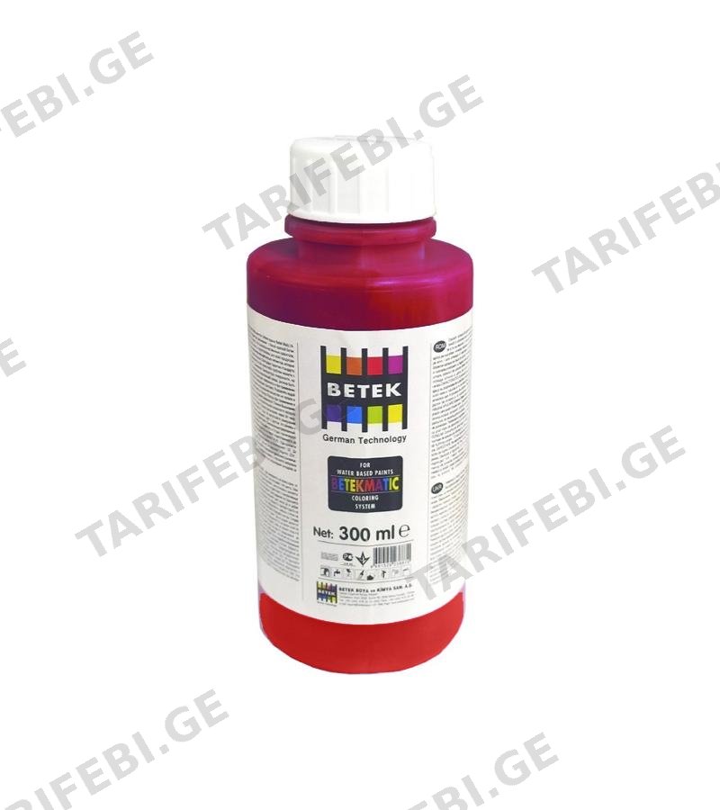 საღებავის ფერი Betek Matic ფერი. Rose Hip 0.300ლტ
