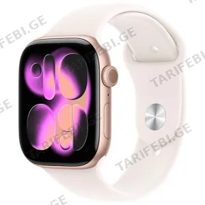 Apple Watch Series 11 GPS 42mm Rose Gold Aluminium Case With Light Blush Sport Band - S/M