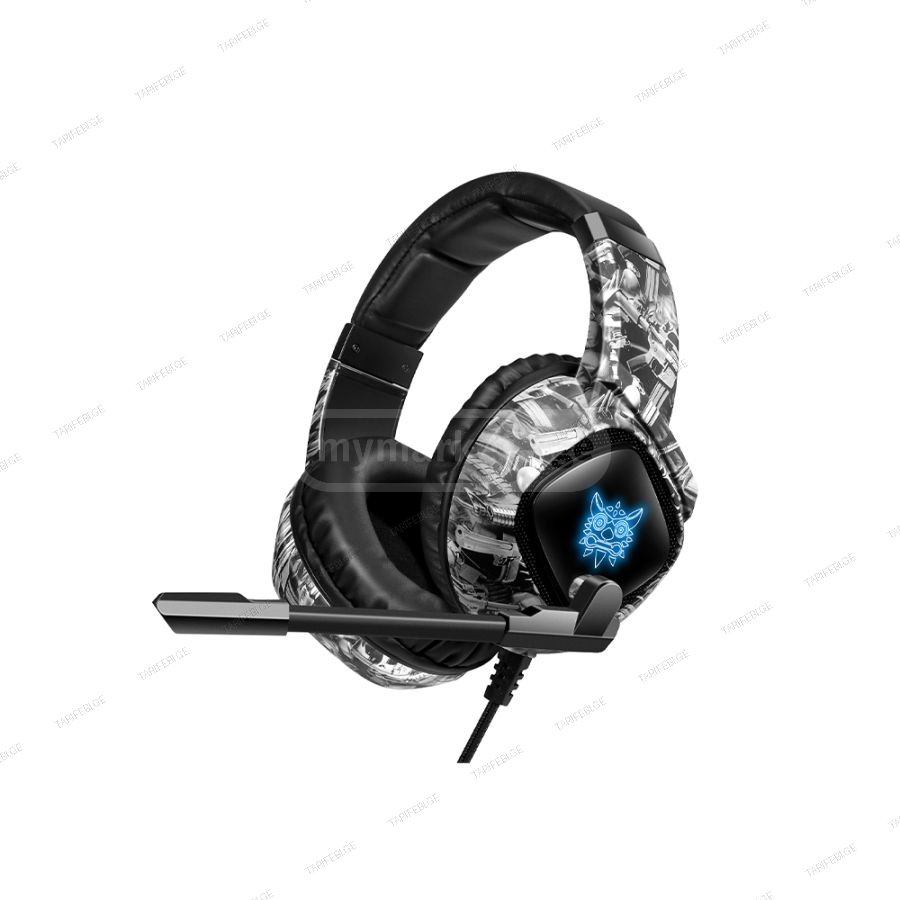 Onikuma K19 Gaming Headset Camouflage Grey