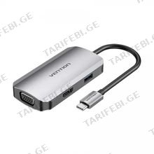 VENTION TOAHB USB-C to HDMI/VGA/USB 3.0/PD Docking Station USB ჰაბი