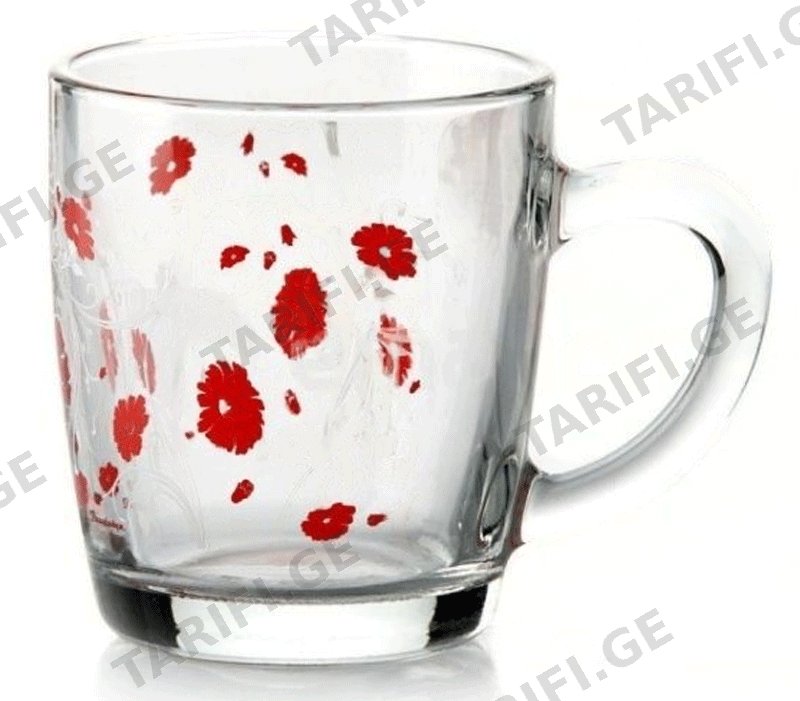 მინის ჩაის ჭიქა (350 ML, 2 PCS)