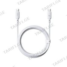 Baseus Silky Series Fast Charging Cable Type-C to Type-C 100W 2m P10377704213-01 White მობილურის კაბელი