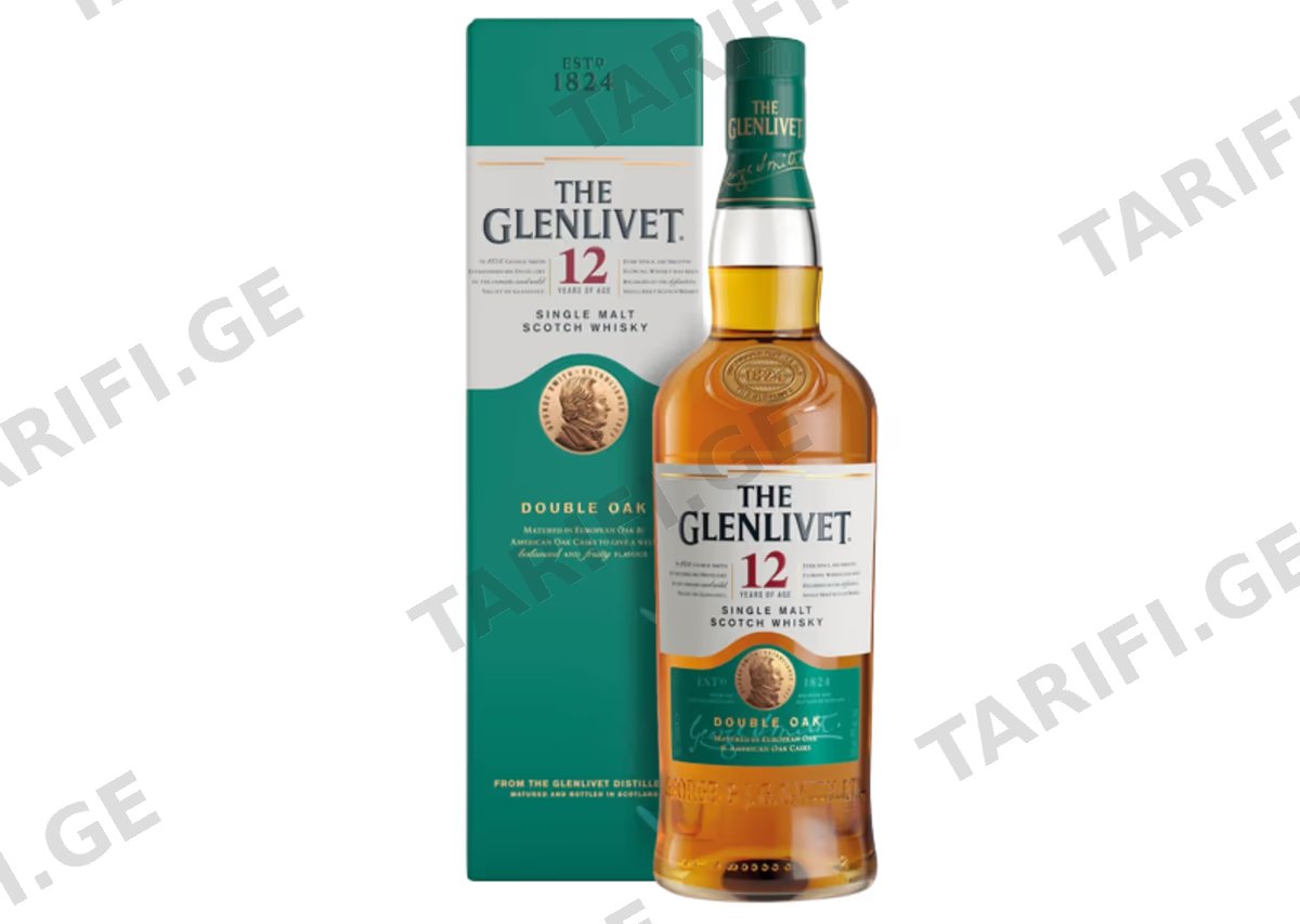 შოტლანდიური ერთალაოიანი ვისკი Glenlivet, 12 წლიანი - 0.7L
