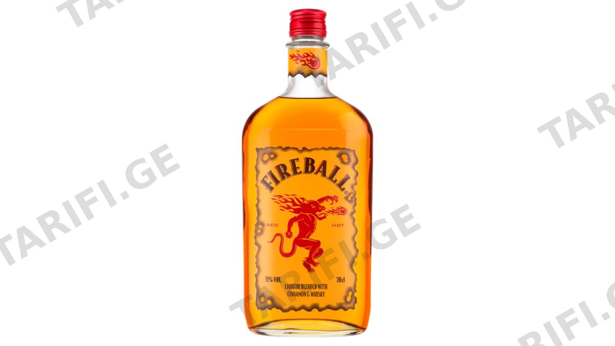 ვისკის ლიქიორი - Fireball - 0.7L