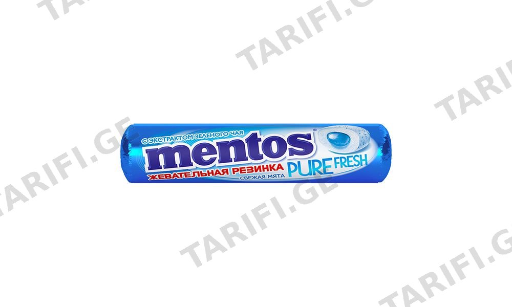 MENTOS საღეჭი რეზინი პიტნის 15.5გრ/46214614 1ც