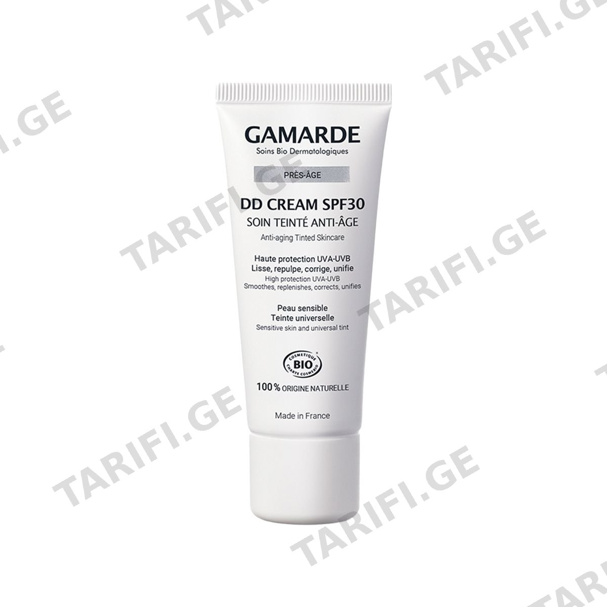 ნაოჭების საწინააღმდეგო DD კრემი SPF30 40 მლ 7370 გამაღდე - Gamarde