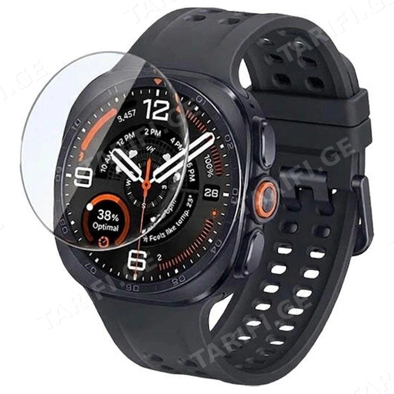 ეკრანის დამცავი სმარტ საათისთვის GLASS PRO SAMSUNG WATCH ULTRA 2 3D შავი Black