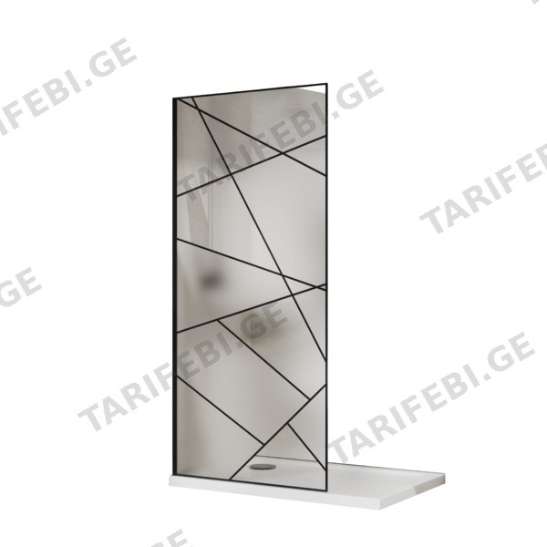 მინის ტიხარი (100x200cm) (S271-UV-100B)