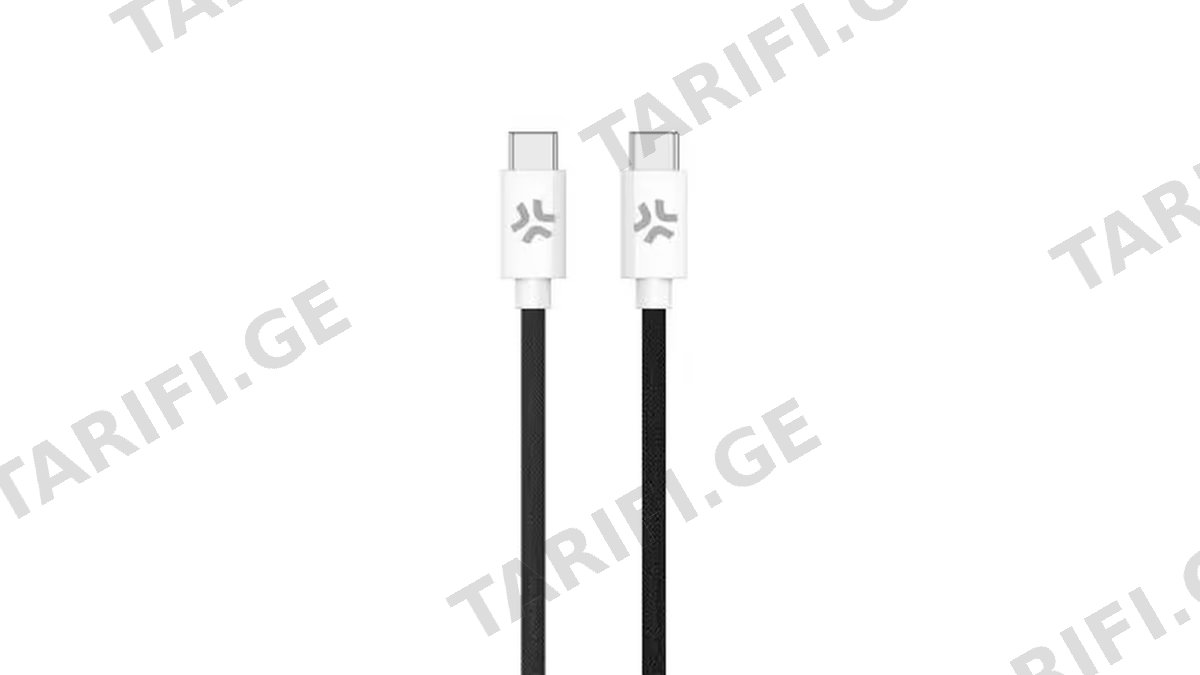 Celly PD USB Type-C cable to USB Type-C (60 W) 1.5M Black