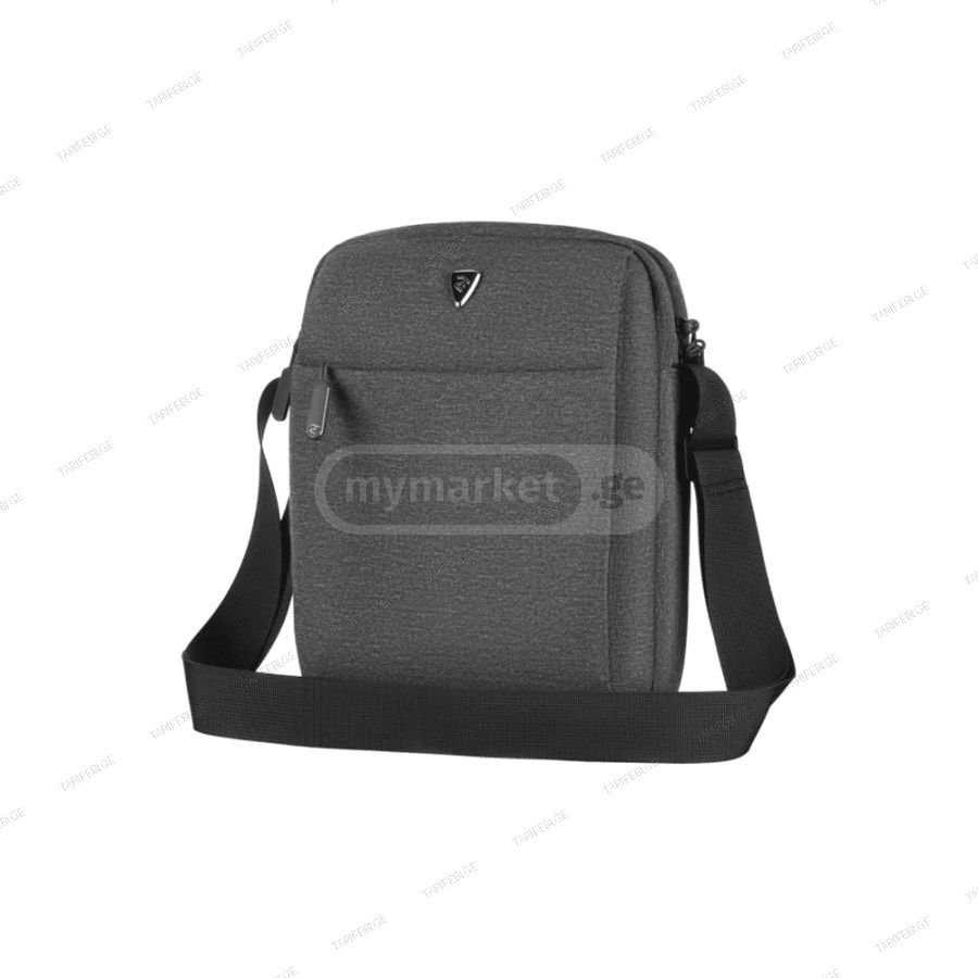 2E, Vertical Bag “Melange” 10", Black