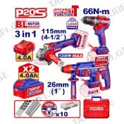 ელექტრო ხელსაწყოების ნაკრები EMTOP 3 IN 1 ECKL202598