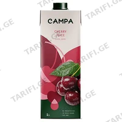 კამპა ალუბლის წვენი 100% 950მლ