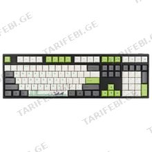 VARMILO VEA108 PANDA R2 CHERRY MX BLUE სადენიანი მექანიკური კლავიატურა