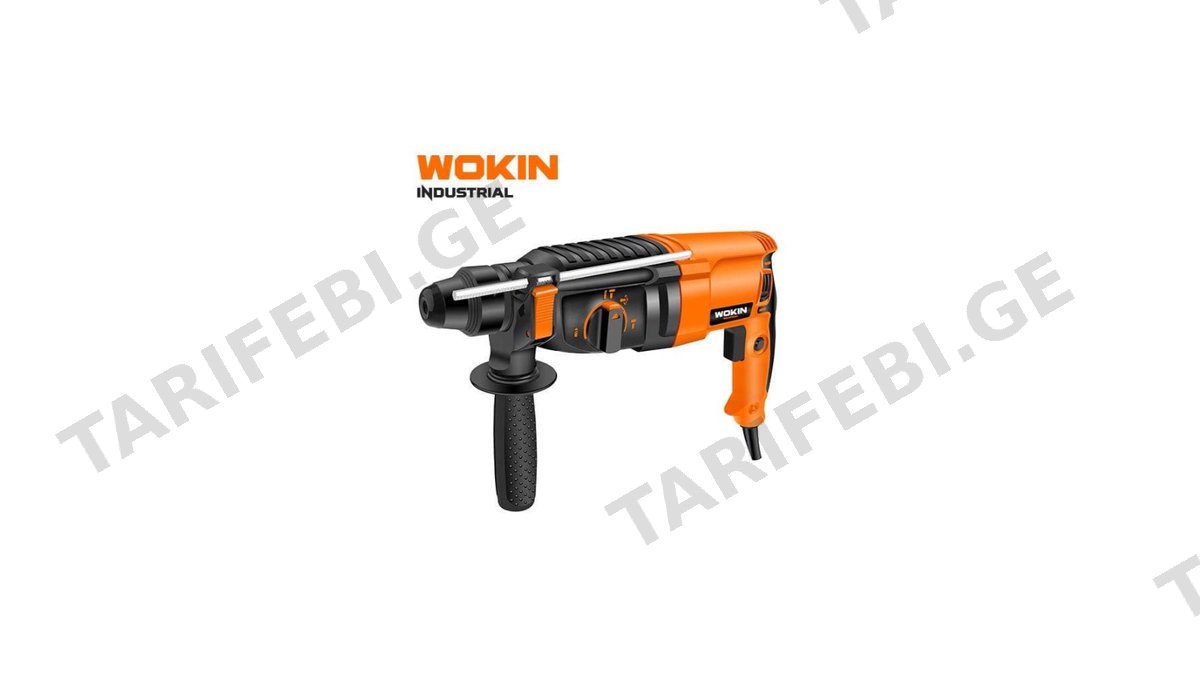 პერფორატორი Wokin 787180, 800W, 1200Rpm, ROTARY HAMMER(INDUSTRIAL) Black/Orange
