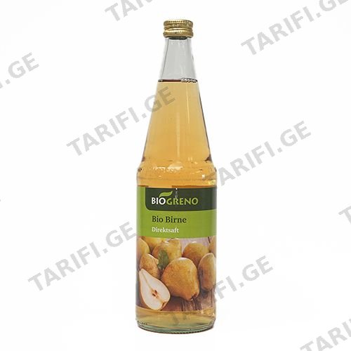 წვენი მსხლის ორგანული /ბიოგრენო/ 700მლ