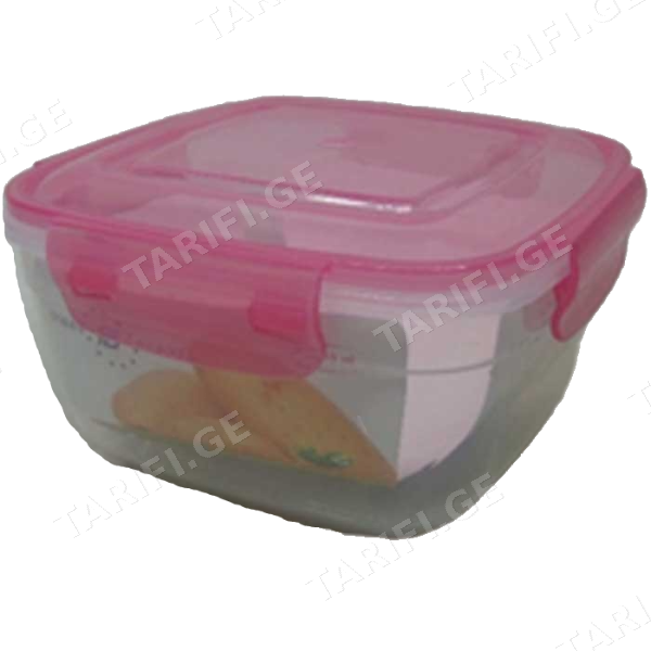 პლასტმასის კონტეინერი STARPLAST 394078 (ჰერმეტული, 1.5 L)