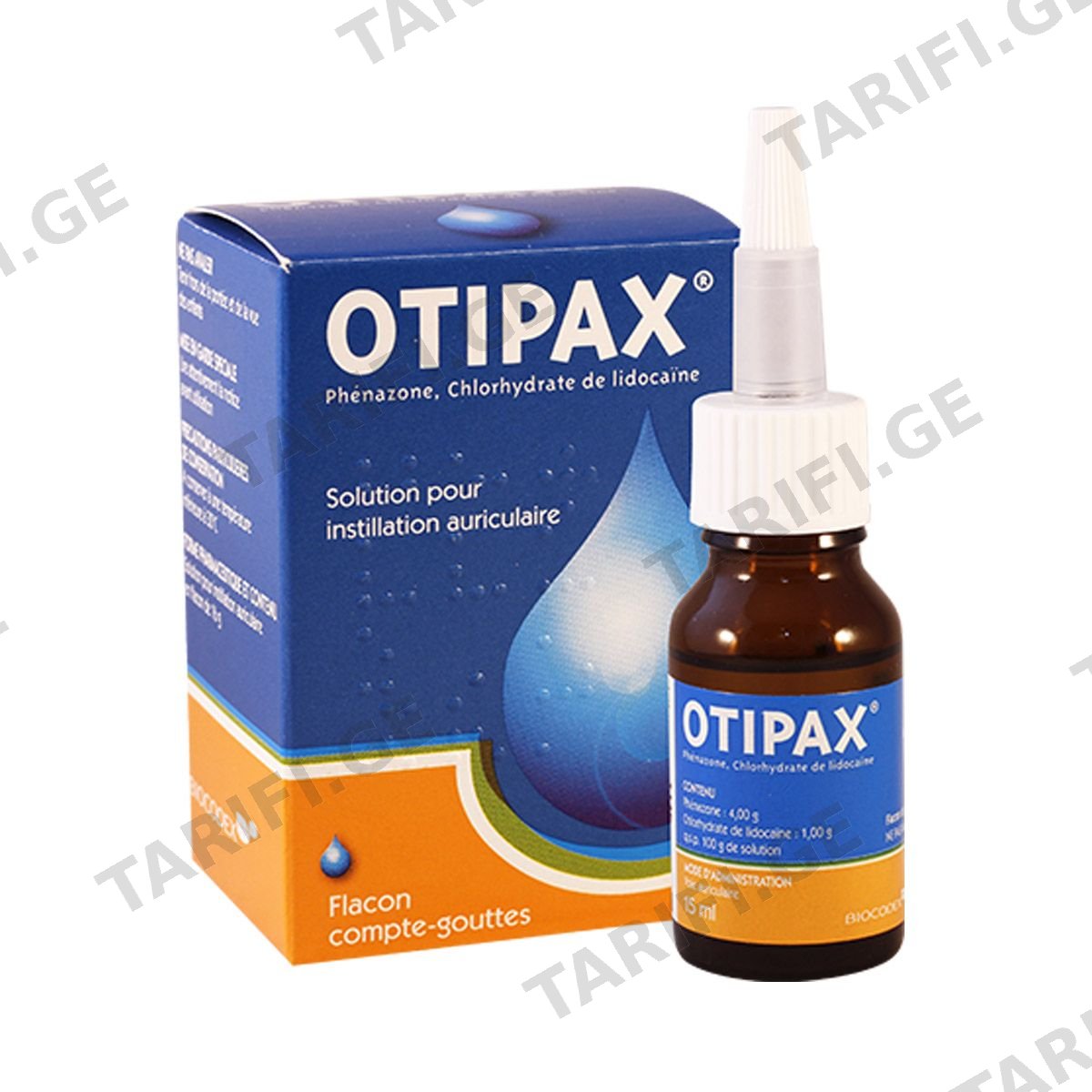 ოტიპაქსი - Otipax ყურის წვეთები 16გ