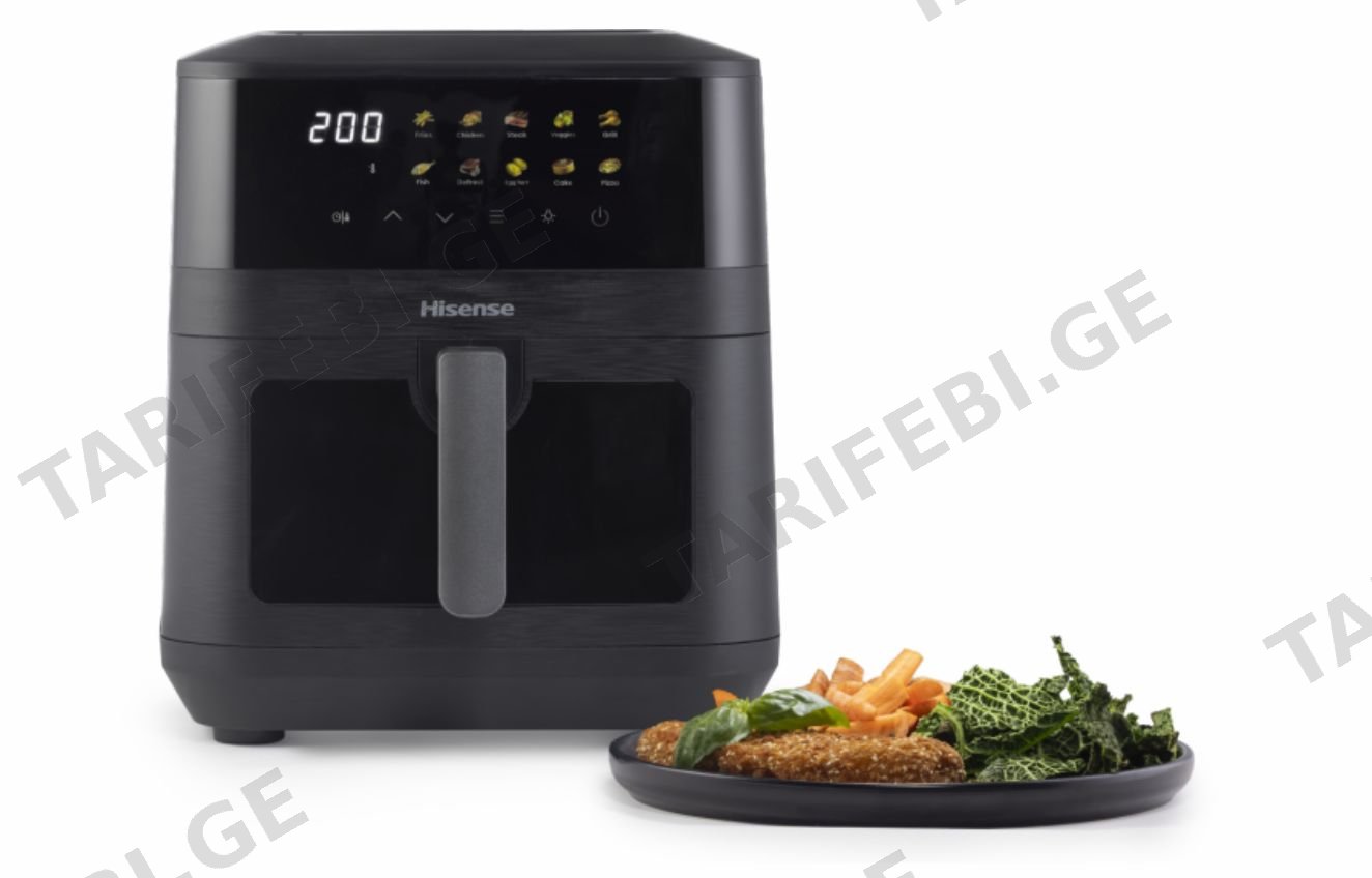 აეროგრილი Hisense HAF2100DCD 7,7 ლიტრი ზედა-ქვედა წვა