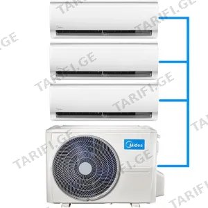 მულტი სპლიტ კონდიციონერი Midea M3OA-27HFN8-Q + AB-18NXD0-M + AB-09NXD0-M(2X)